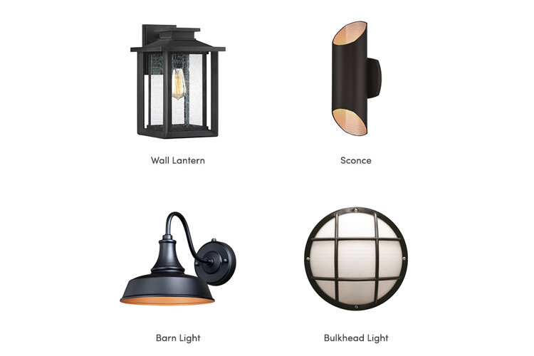 Types of outdoor wall outlet lights